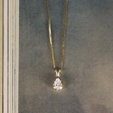 Kinn - Clara Pear Diamond Pendant Necklace