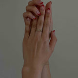 Kinn - Claudine Twist & Pauline Ellipse Ring Stack