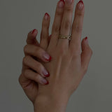 Kinn - Claudine Twist & Pauline Ellipse Ring Stack