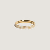 Kinn - Dahlia Double Pavé Ring 1.2mm Diamond