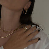 Kinn - Dare To Love Classic Hollow Dome Ring Gold