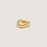 Kinn - Demi Coil Ribbed Band Ring