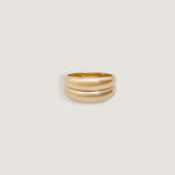 Kinn - Dare To Love Double Dome Ring Gold