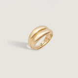 Kinn - Dare To Love Double Dome Ring Gold