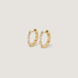 Kinn - Ellie Baguette Huggie Earrings Diamond