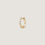 Kinn - Ellie Baguette Huggie Earrings Diamond