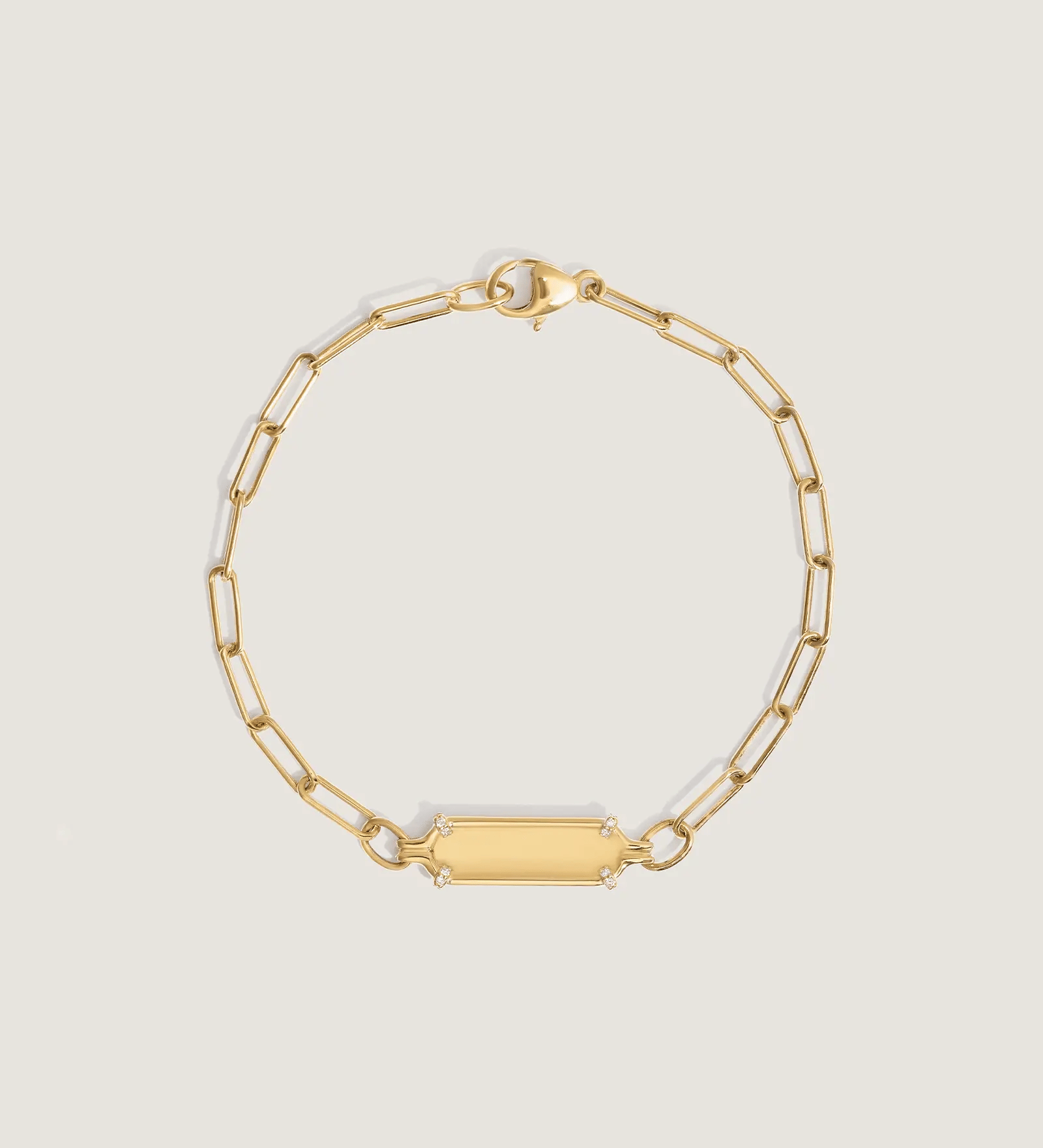 Kinn - Harlow Oval Pavé ID Bracelet