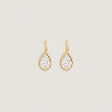 Kinn - Harper 2ctw Pear Drop Earrings Yellow Gold