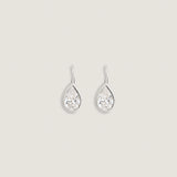 Kinn - Harper 2ctw Pear Drop Earrings White Gold