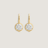 Kinn - Harper 2ctw Round Drop Earrings Yellow Gold