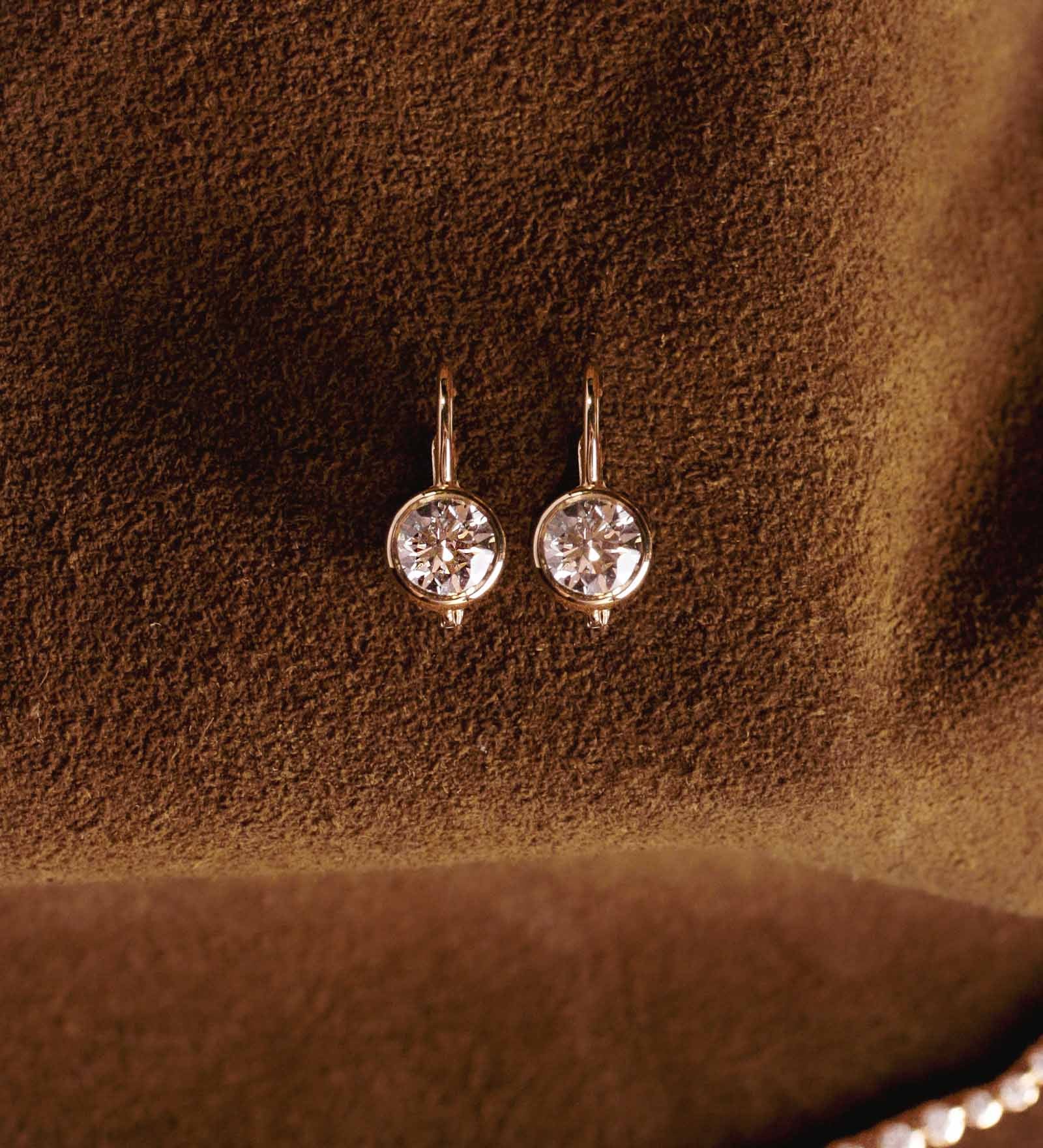Kinn - Harper 2ctw Round Drop Earrings White Gold