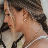 Kinn - Harper 2ctw Round Drop Earrings Yellow Gold