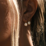 Kinn - Harper 2ctw Round Drop Earrings Yellow Gold