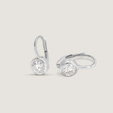 Kinn - Harper 2ctw Round Drop Earrings White Gold