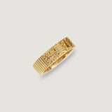 Kinn - Heritage Ribbed Name Ring