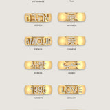 Kinn - Heritage Cigar Band Pavé Diamond Ring