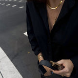 Kinn - Bold Carter Herringbone Chain Necklace