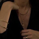 Kinn - Petite Diamond Ribbed Heart Pendant