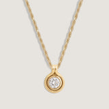 Kinn - Jody Round Diamond Pendant Necklace