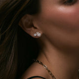 Kinn - June Pear Diamond Stud Earrings