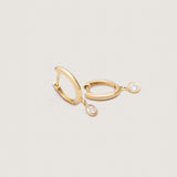 Kinn - Kara Huggie Earrings Diamond