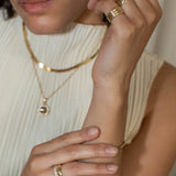 Kinn - Françoise Layered Ellipse Hollow Ring