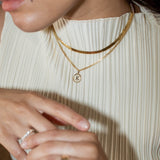 Kinn - Love Letter Diamond Necklace Curb Chain