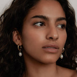 Kinn - Baroque Pearl Hoop Earrings