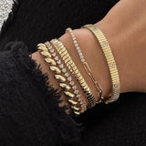 Kinn - Rachel Three Prong Tennis Bracelet Diamond