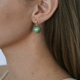 Kinn - Celeste Drop Earrings Green Quartz