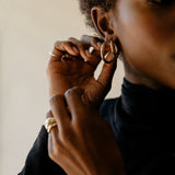 Kinn - Classic & Bold Hollow Dome Ring Stack
