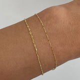 Kinn - Diamond Cut Rolo Chain Bracelet