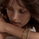 Kinn - Puffed Mariner Chain Bracelet Gold