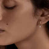 Kinn - Kara Huggie Earrings Diamond
