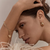 Kinn - Petite Diamond Ribbed Heart Pendant