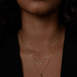 Kinn - Pavé Diamond Link Chain Necklace