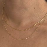 Kinn - Diamond Cut Rolo Chain Necklace