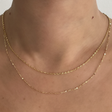 Kinn - Diamond Cut Rolo Chain Necklace
