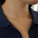 Kinn - Petite Capri Curb Chain Necklace