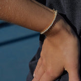 Kinn - Petite Rachel Three Prong Tennis Bracelet Diamond