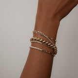 Kinn - Coco Round Tennis Link Bracelet Diamond