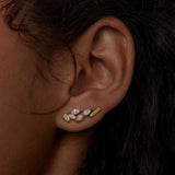 Kinn - Triple Marquise Stud Earring Diamond