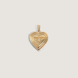 Kinn - Ribbed Maison Heart Locket Diamond