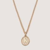 Kinn - Love Letter Diamond Necklace Curb Chain