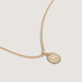 Kinn - Love Letter Diamond Necklace Curb Chain
