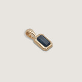 Kinn - Lyra Emerald Cut Pendant Blue Sapphire