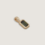 Kinn - Lyra Emerald Cut Pendant Green Tourmaline