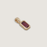 Kinn - Lyra Emerald Cut Pendant Ruby