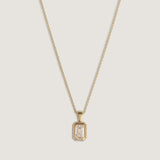 Kinn - Lyra Emerald Cut Pendant Diamond