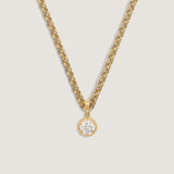 Kinn - Madeleine 2.5ct Diamond Round Pendant Necklace